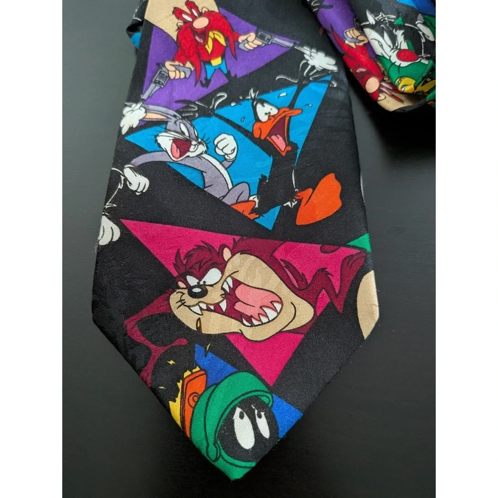 Vintage Looney Tunes Mania Tie 1993 All Over Characters 58
